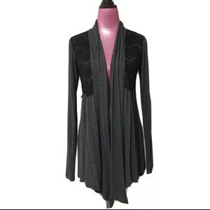 Bailey 44 Open Front Cardigan With Lace Detail
